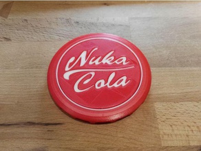 fallout nuka cola coaster kitchen dining drink 3d print model - Mito3D