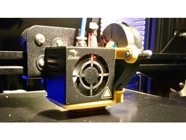 fan kanalı soğutma creality ender 3 radyal bölümü 3d yazıcı parçalar parça soğutucu 3D print model - Mito3D