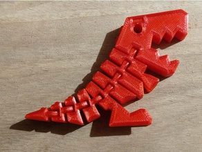 flexi rex open mouth toys games dinosaur flexible print place t-rex 3d print model - Mito3D