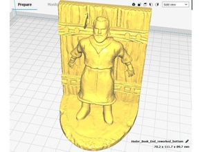 hodor fermalibri rielaborato in basso arredamento di battuta gioco troni 3d print model - Mito3D