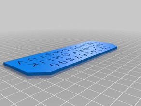simple stencil art tools letters numbers 3d print model - Mito3D