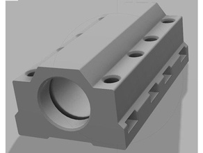 printed double-igus Gleitlager-block e3d Grundplatte Drucker Teile 3d print model - Mito3D