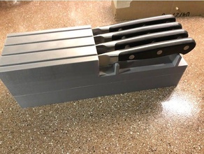 cassetto coltello blocco cucina pranzo separatori per portalama wusthof 3d print model - Mito3D