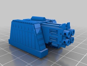 8 sci-fi alan topçu civata makinası k oyuncak oyun aksesuarlar 3d print model - Mito3D