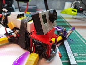 fpv drone gopro mount 5 inch chinese frame 3d printer accessories camera 3d print model - Mito3D