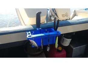 fishing boat cockpit organizer organization boating cupholder lure 3d print model - Mito3D