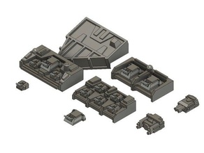 le chaos des armes batteries les jouets jeux battlefleet gothic 3d print model - Mito3D