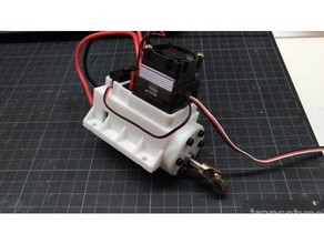 tug dc motor mount rc araçlar 3d print model - Mito3D