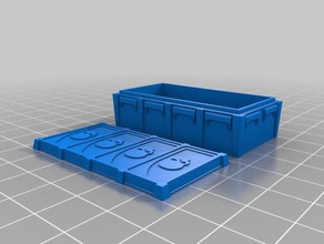 munitorum cajas de suministros tamaño 4 proxy juguete juego accesorios la munición el cajón municiones warhammer 40k 3d print model - Mito3D
