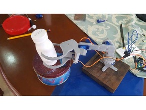 brazo con micro servo 3d printing arduinoproject brazorobotico microservo 3d print model - Mito3D