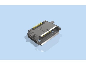 model microusb verb smt electronics connector socket 3d print model - Mito3D