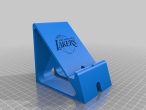 lakers phone stand fox xlphone gadgets 3d print model - Mito3D