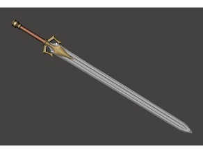 la espada de energía mi versión motu he-man greyskull cuchilla props hemán ihavethepower mastersoftheuniverse powersword swordofpower 3d print model - Mito3D