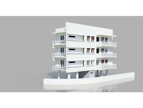 bauhaus 7 ruppin street tel aviv binalar yapılar İsrail 3d print model - Mito3D