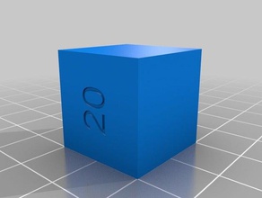 calibrazione del cubo 3d la stampa i test Stampante La precisione di accurata il pinza prova 3d print model - Mito3D