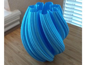 julia fractal twist vase math set mandelbrot mode 3d print model - Mito3D