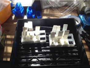 1 polegada hidro starter cubo de suporte ao ar livre jardim personalizado 3d print model - Mito3D