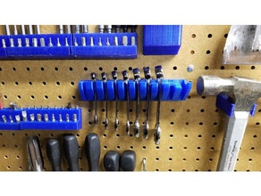 pegboard wrench holder organization 3d print model - Mito3D