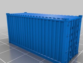 20 standard container 1160 models contenedor escala foot scale 3d print model - Mito3D