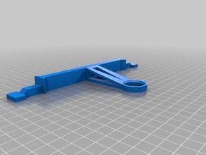 anet a6 superior soporte de bobina la cruz del haz filamentos guía apego 3d impresora accesorios a8 mods filamento 3d print model - Mito3D
