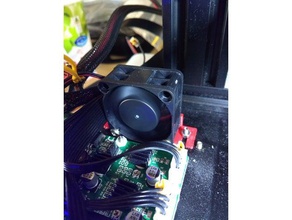 creality ender 2 case fan bracket 3d printer parts 3d print model - Mito3D