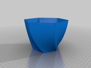 another twisted vase decor spiral 3d print model - Mito3D