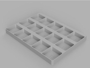 compartment tray numbered organization box 3d print model - Mito3D