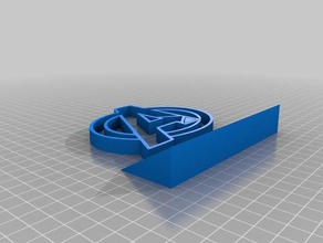 avengers Trophäe Zeichen logos 3d print model - Mito3D