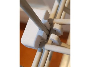 miele dishwasher clip mesh shelfe lower basket replacement parts 3d print model - Mito3D