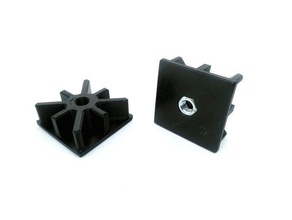 50x50x2 square tube end plug diy 3d print model - Mito3D