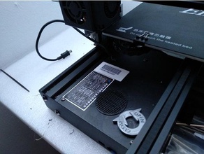 creality ender-3 fan protection grid 3d printer parts ender 3 freecad 3d print model - Mito3D