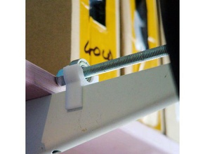 filament reel bearing clip shelf supports 3d printer accessories 3d print model - Mito3D