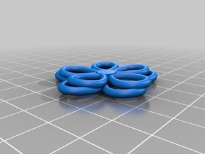 Blumen-Ohrring Ohrringe 3d print model - Mito3D