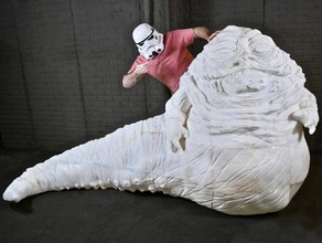 jabba hutt pequeño tamaño de la vida criaturas lifesize props starwars star wars 3d print model - Mito3D