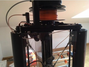 flsun kossel plexiglass enclosure 3d printer parts delta 3d print model - Mito3D