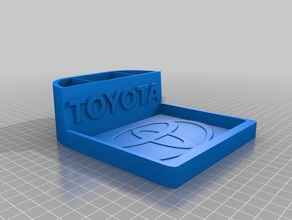 toyota prius consul centre de mat 3d l'impression 3d print model - Mito3D