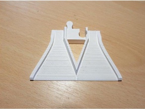 lego duplo train track ramp +v2 construction toys 3d print model - Mito3D
