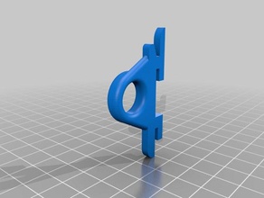 cubical ring mount office hanger hook wall 3d print model - Mito3D