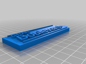 granboulevard 2 keychain signs logos customized 3d print model - Mito3D