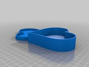 personalizzabile a forma di cuore scatola gioielli i contenitori su misura customizer romantico 3d print model - Mito3D