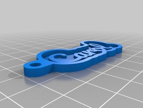 mal-humorado chaveiros personalizado 3d print model - Mito3D