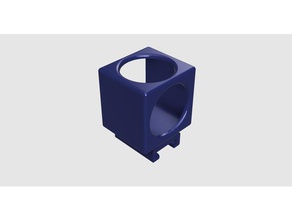 nerf polaroid cube-schiene - Spielzeug Spiel Zubehör Kamera-Halterung mod cube mount 3d print model - Mito3D