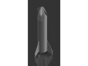 spacex 2 bfs actualización 3d la impresión elon musk el cohete nave espacial spcex 3d print model - Mito3D