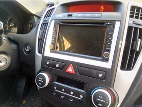 kia ceed 2din painel frontal de áudio do carro automotivo 3d print model - Mito3D