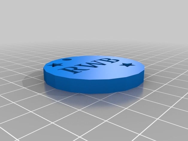 rwb coin coins badges 3D print model - Mito3D