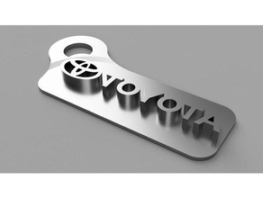 toyota keychain 3d printing 3d print model - Mito3D