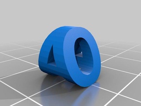 mon personnalisés à deux lettres de la sculpture sculptures 3d print model - Mito3D