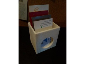 4 tarjetas de visita escritorio titular oficina 3d print model - Mito3D