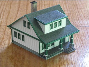 ho scale lasalle house buildings & structures 3d print model - Mito3D