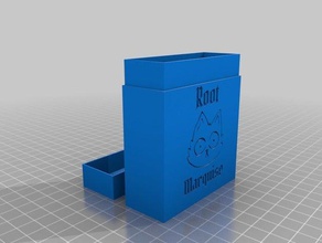 root - marquise box customized 3d print model - Mito3D